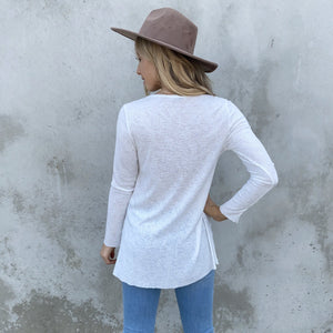 Fine Without You Ivory Tunic Top - Dainty Hooligan