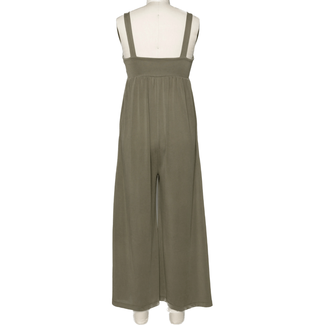 Soft Like Butter Jumpsuit in Olive