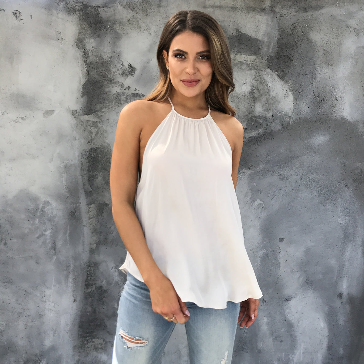 Silk and Champagne Tank Blouse - Dainty Hooligan