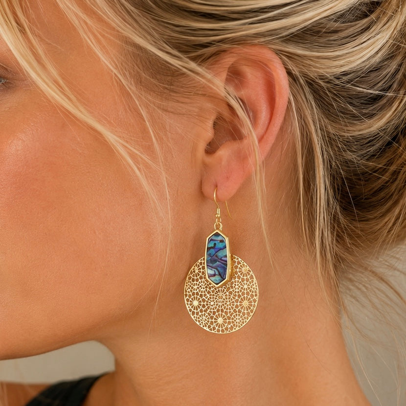 Ocean Tide Gold Earrings