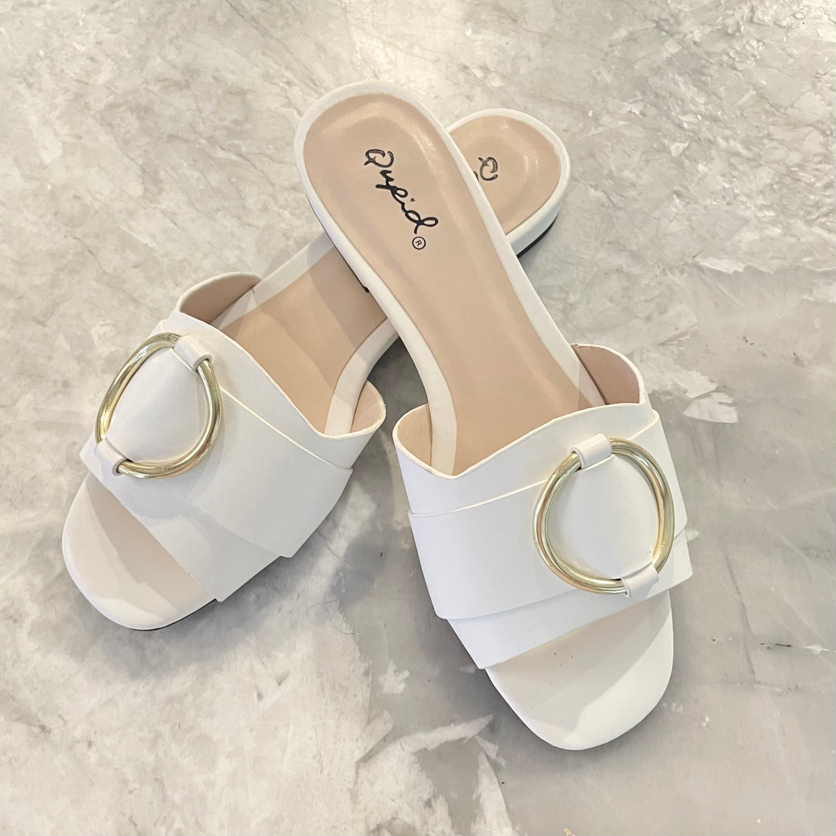 Class Act Ali 29 White Sandals - Dainty Hooligan