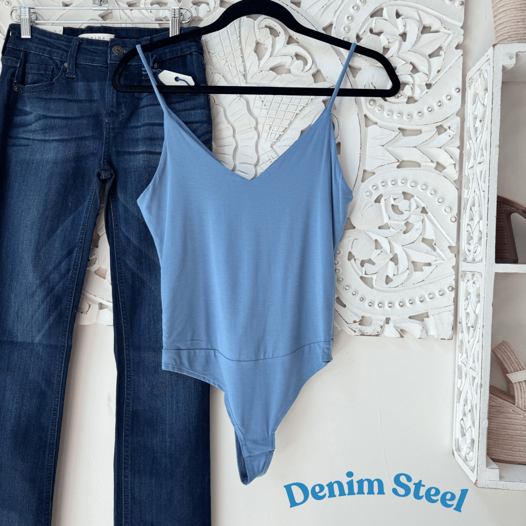 Double Lined Modal Spaghetti Strap Bodysuit