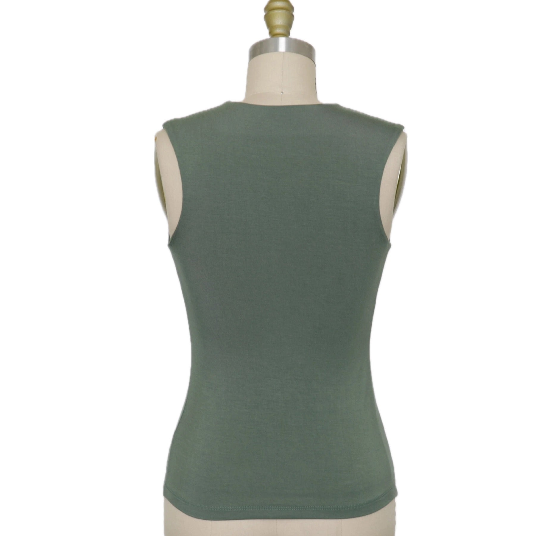 Double Lined VNeck Tank (Plus Size)