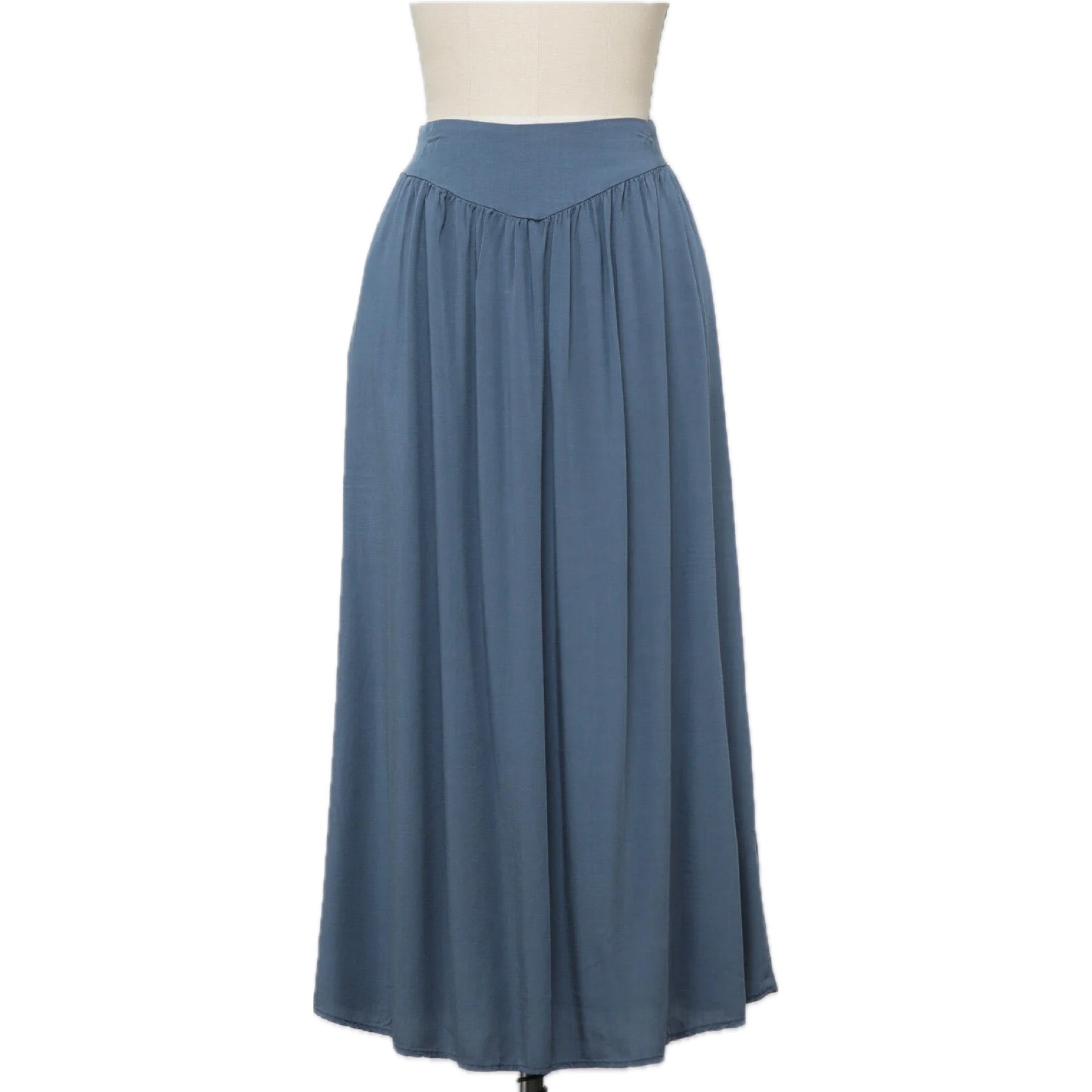 Make My Day Blue High Waist Maxi Skirt