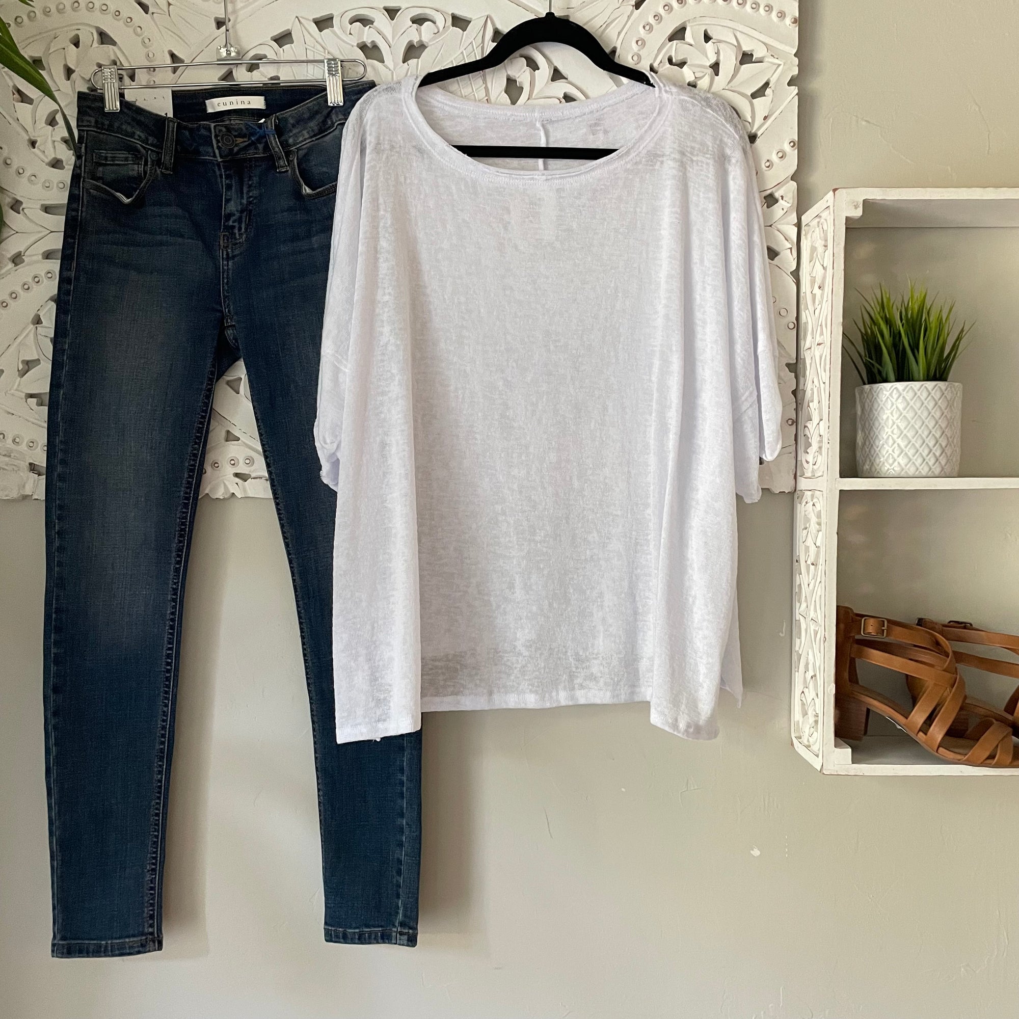 Light Knit Top in White