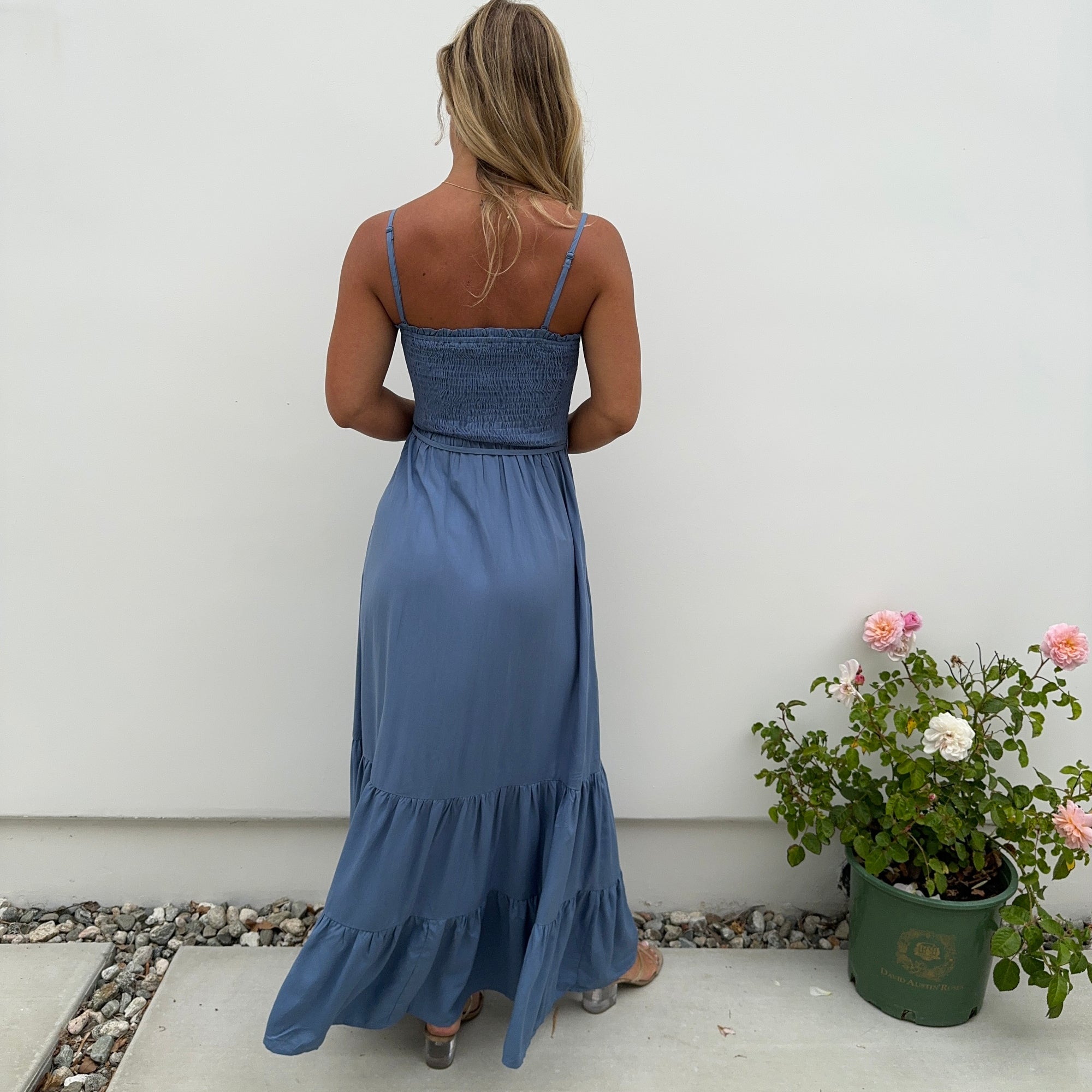 Tiers to Summer Blue Smock Maxi Dress - Dainty Hooligan Tiers to Summer Blue Smock Maxi Dress - Dainty Hooligan