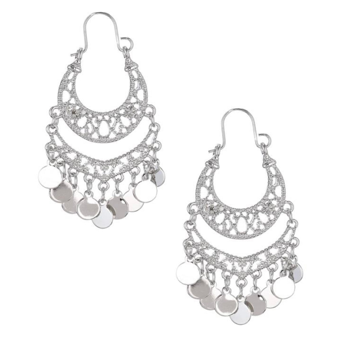 Let's Go To Bali Dangle Silver Earrings
