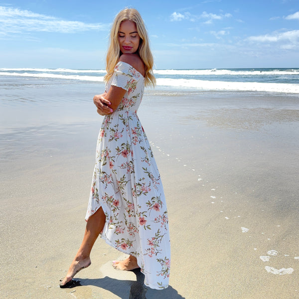 Sea Breeze Blossom Maxi Dress