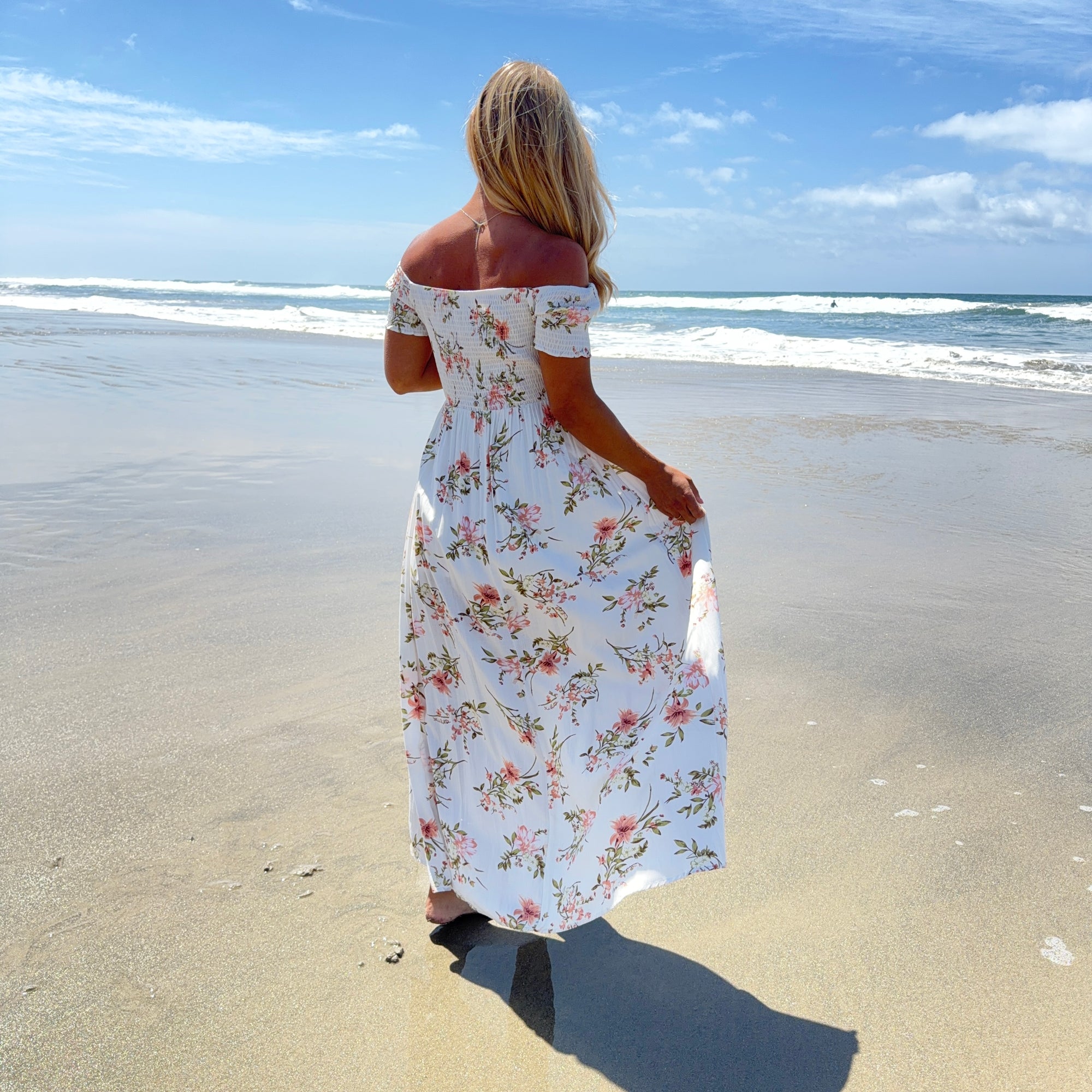 Sea Breeze Blossom Maxi Dress