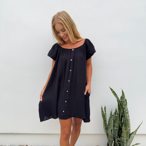 Little Miss Black Babydoll Dress - Dainty Hooligan Little Miss Black Babydoll Dress - Dainty Hooligan