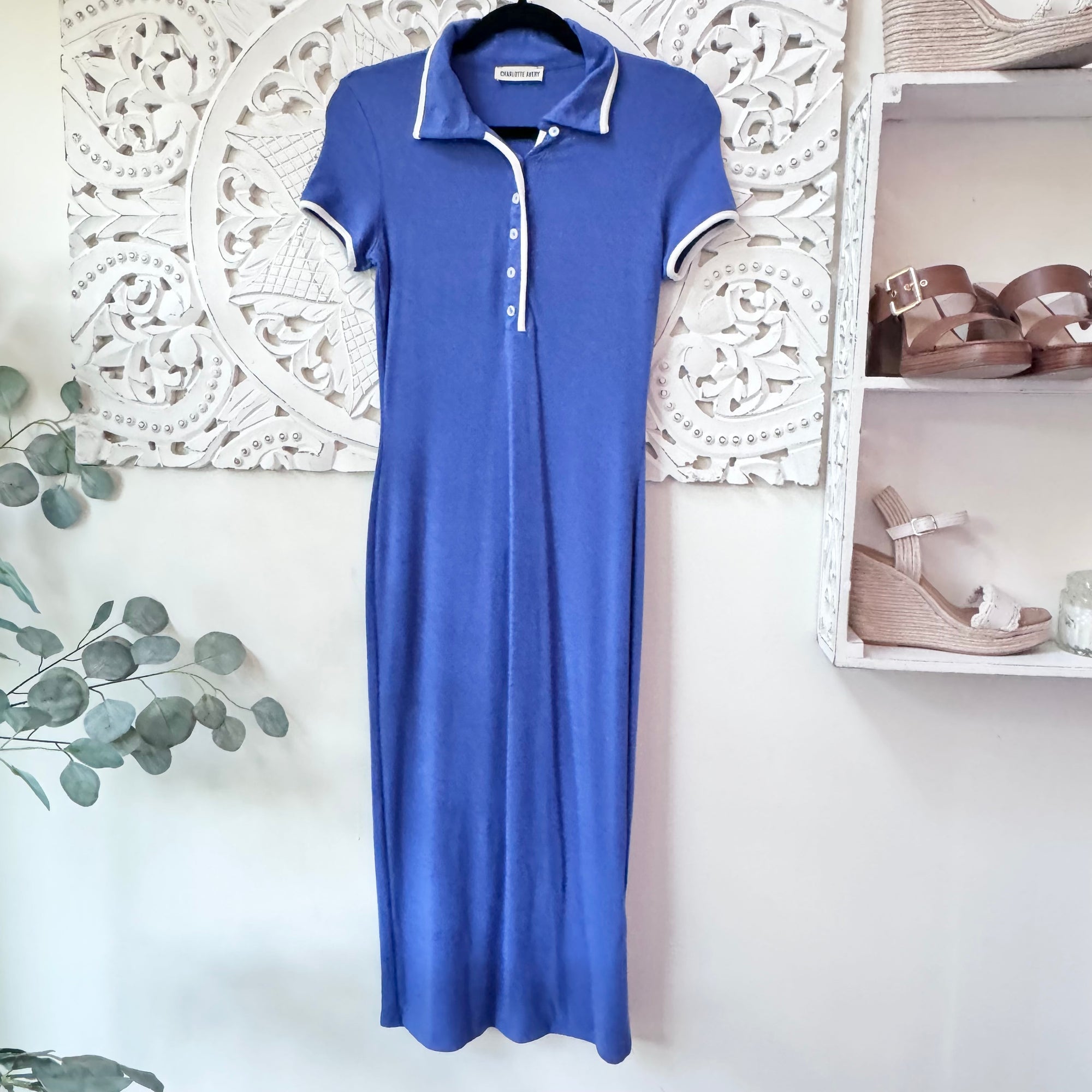 royal blue country dress Royal Blue Lace and Chiffon cobalt Blue bridesmaid dresses with V-Neck and 3/4 Sleeves
