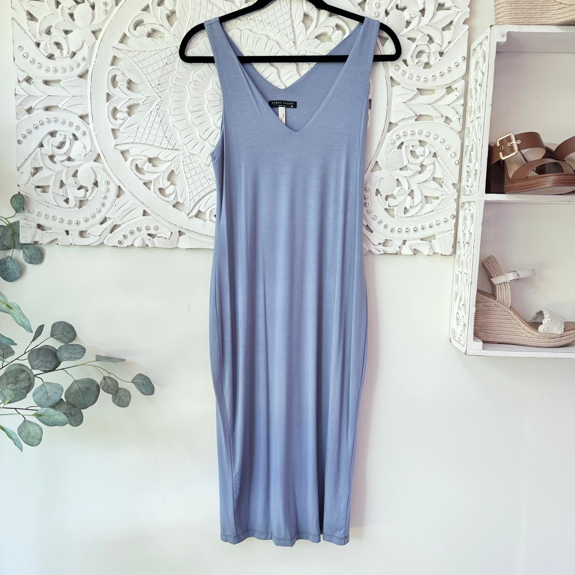 white christmas dresses Business Casual Double Lined Modal Midi Dress Powder Blue white christmas dresses Business Casual Double Lined Modal Midi Dress Powder Blue