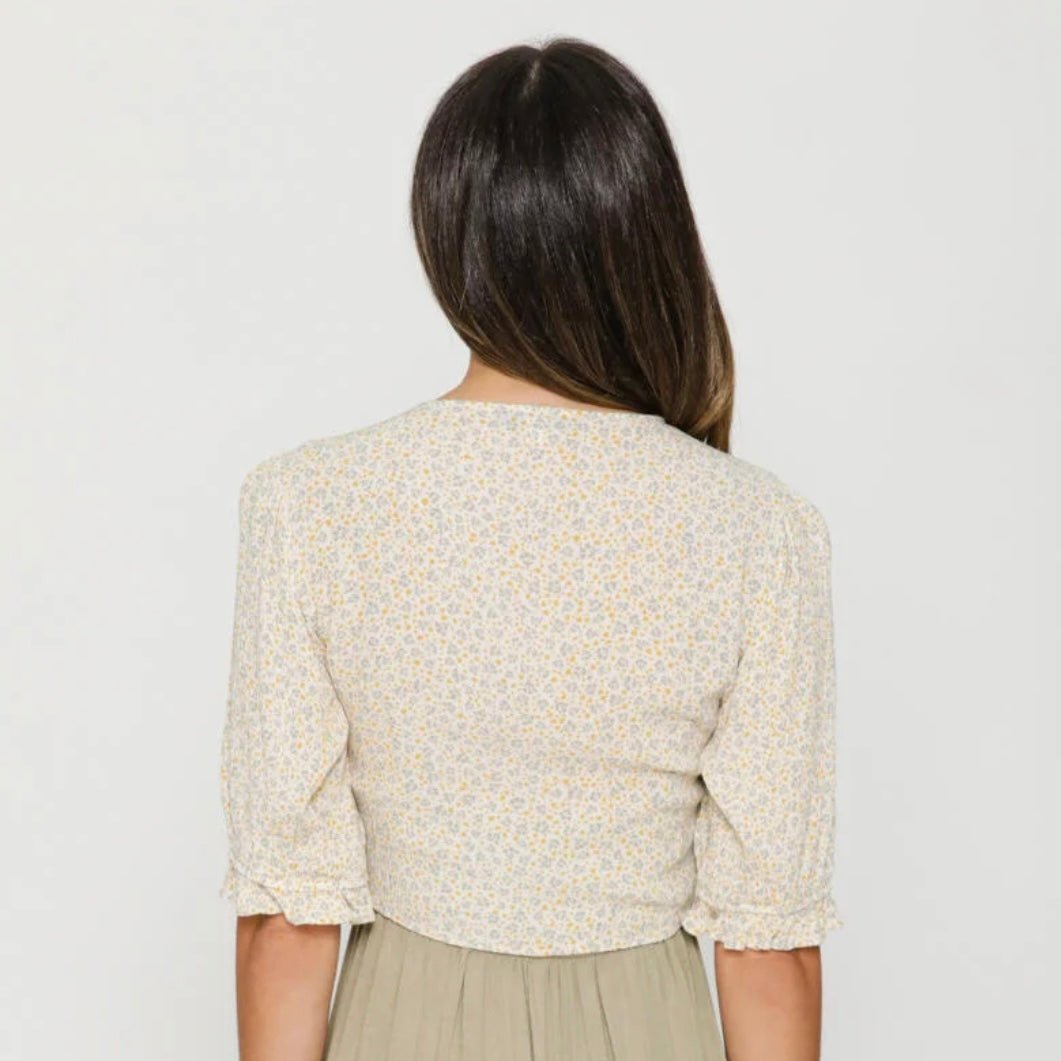 Sweet Thing Floral Kimono Crop Top