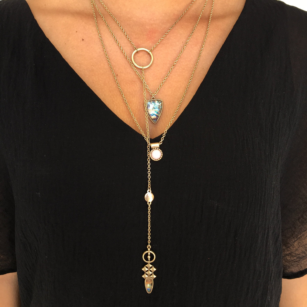 Multi Lingual Layered Necklace - Dainty Hooligan