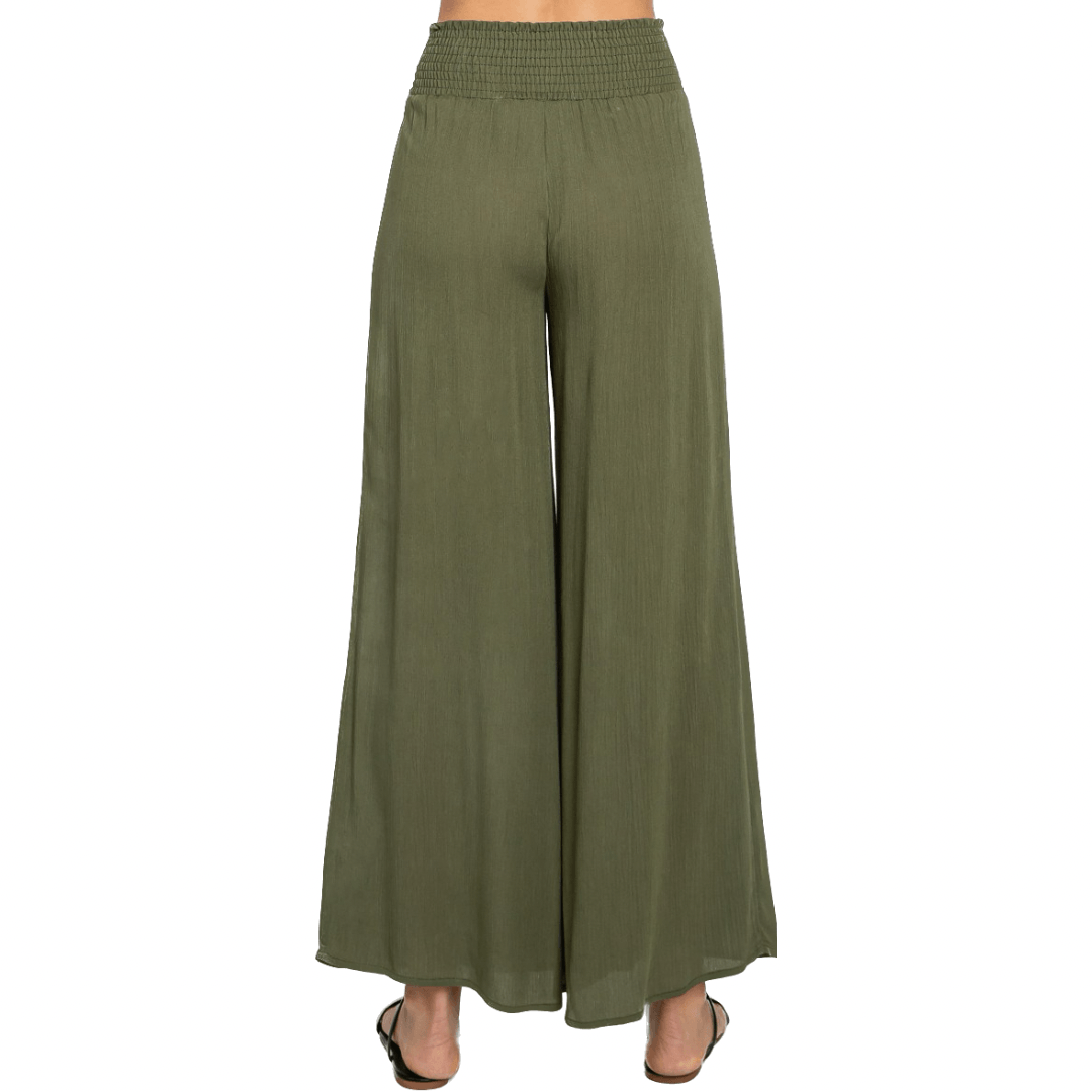 Lounge in Comfort High Waist Palazzo Pants in Olive