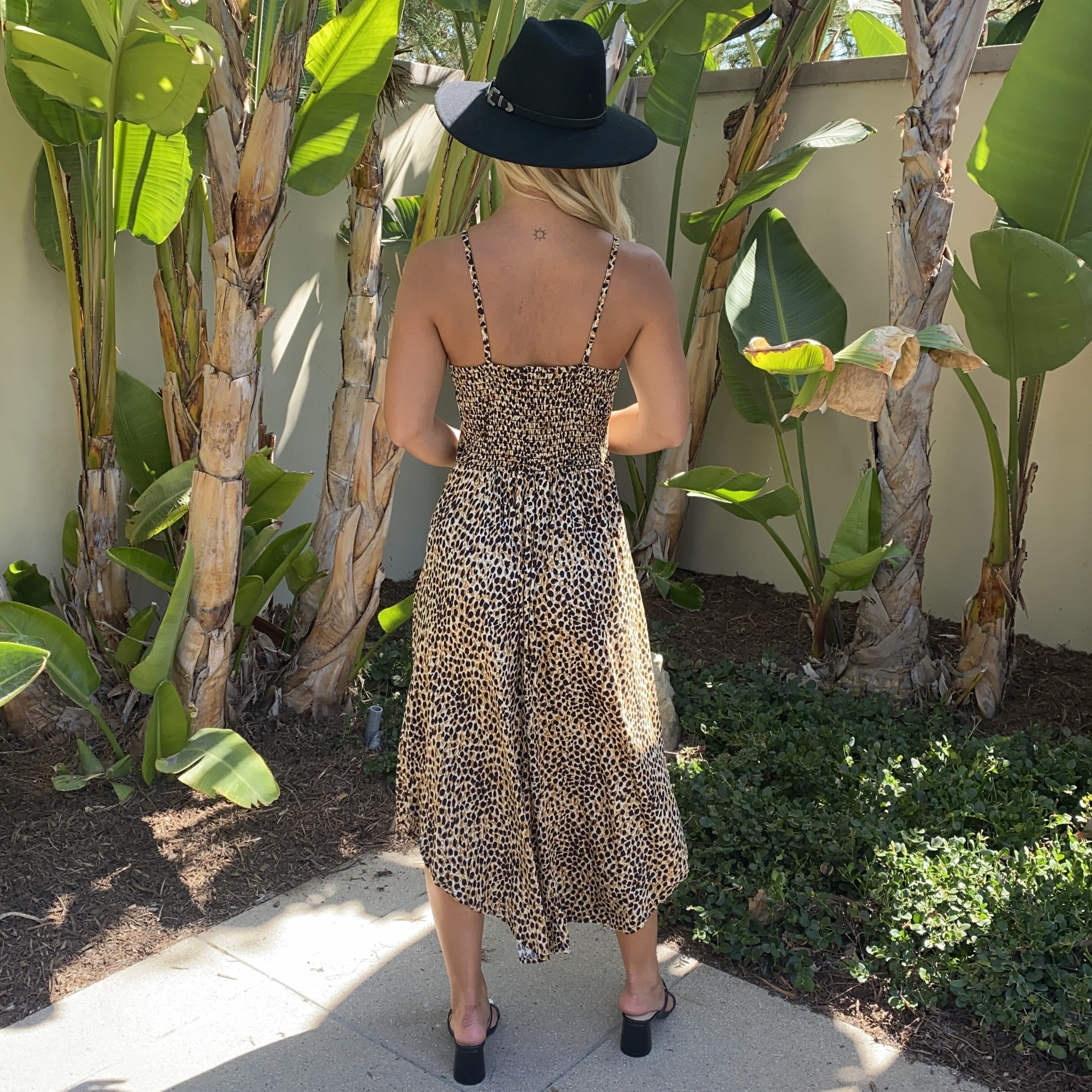 Love of Leopard Print Asymmetrical Maxi Dress - Dainty Hooligan