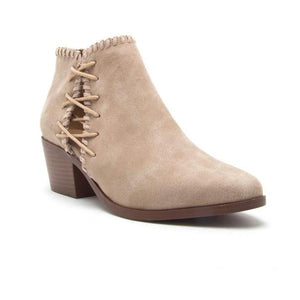 Whipstitch Booties in Oatmeal - Dainty Hooligan