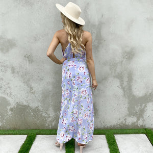Pretty in Lilac Floral Maxi Dress - Dainty Hooligan