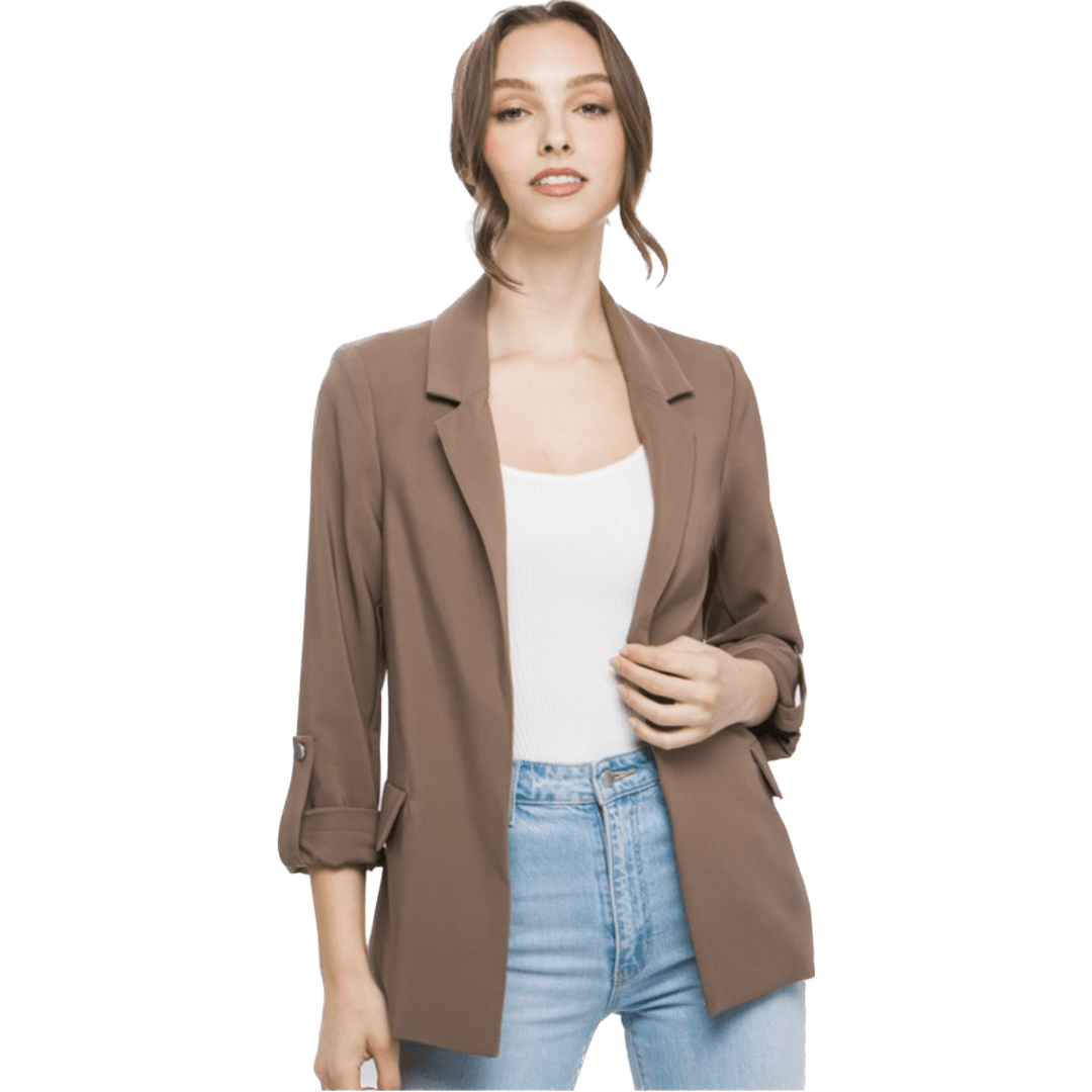 Dress For Success Blazer in Brown