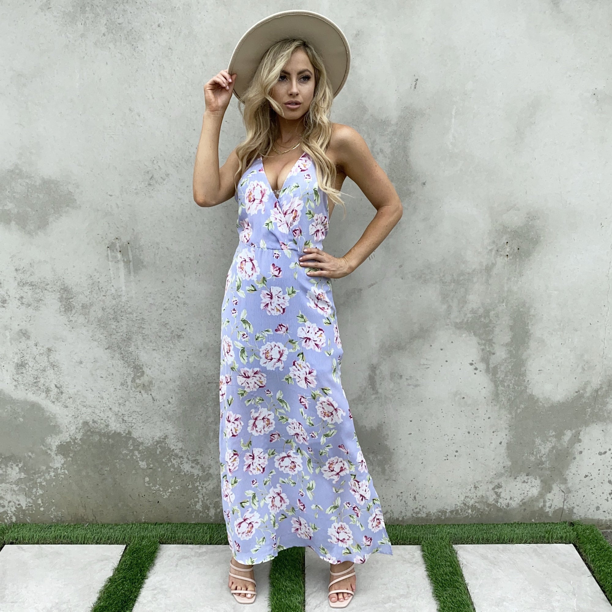 Pretty in Lilac Floral Maxi Dress Pretty in Lilac Floral Maxi Dress