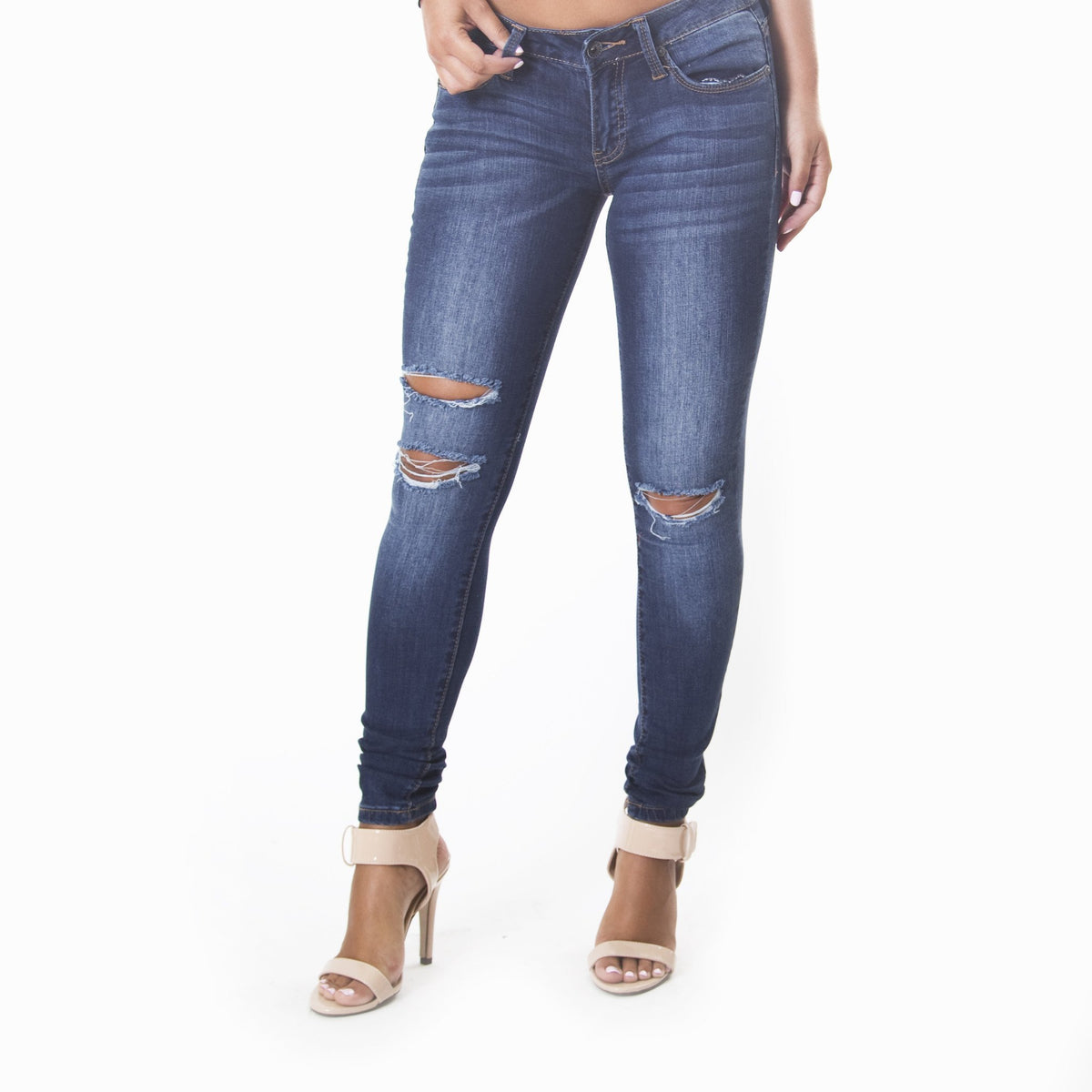 Abdual Distress Denim Pants - Dainty Hooligan