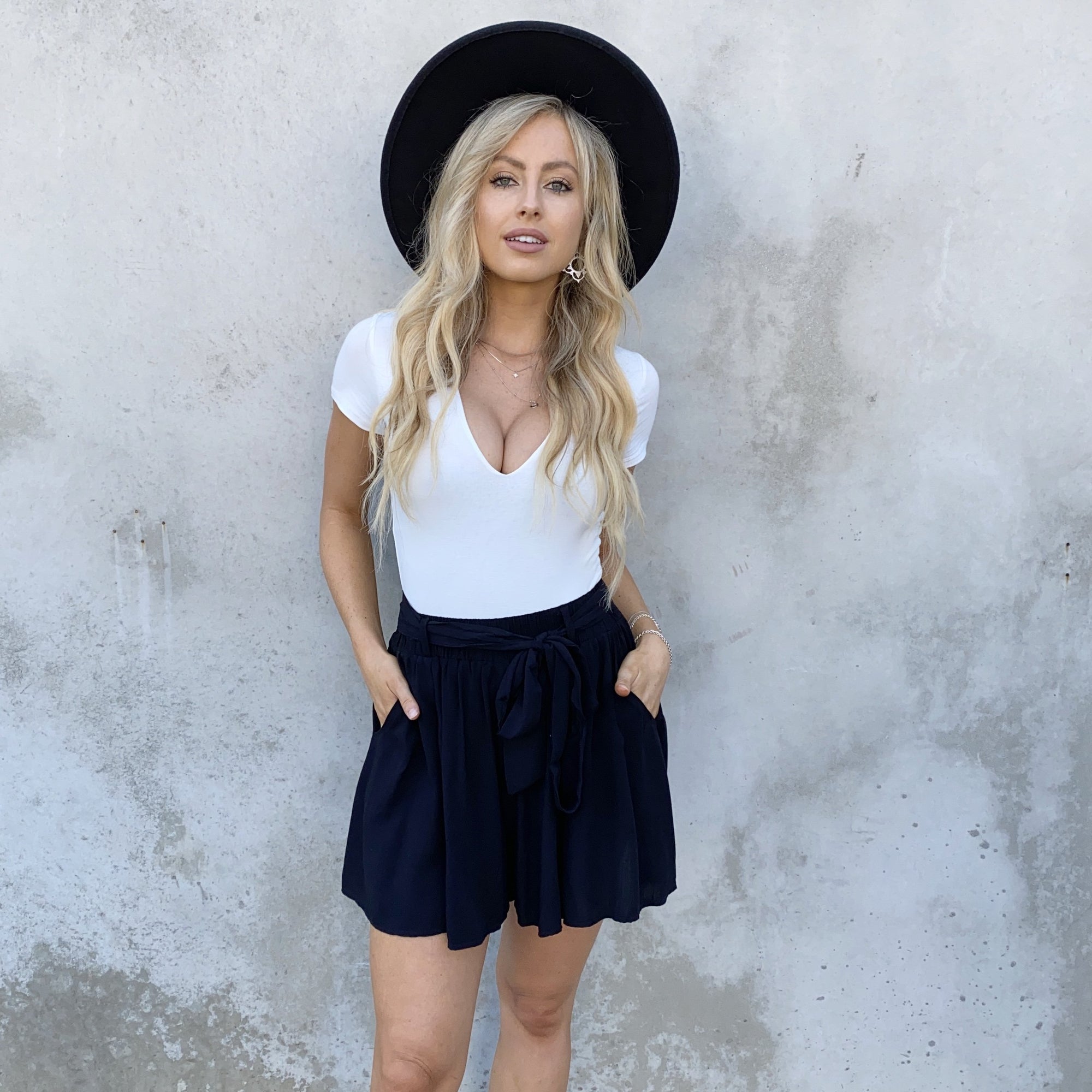 Take Our Time High Waist Shorts In Black - Dainty Hooligan