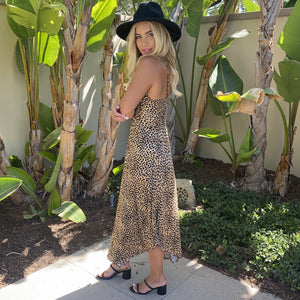 Love of Leopard Print Asymmetrical Maxi Dress - Dainty Hooligan