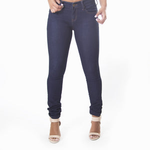 Classic Skinny Pants In Dark Denim Blue - Dainty Hooligan