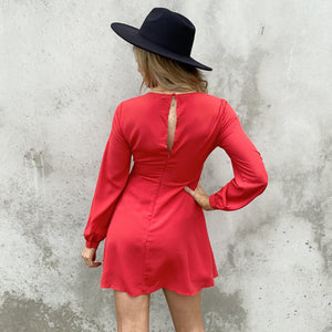 With Desire Red Dress - Dainty Hooligan