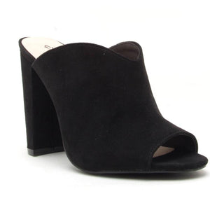 Casual Love Slip On Heels In Black - Dainty Hooligan