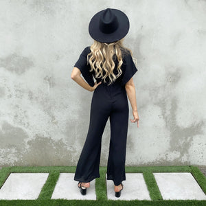 Peace Of Mind Black Jumpsuit - Dainty Hooligan