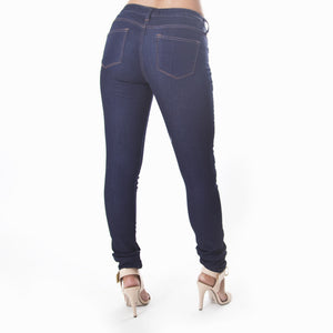 Classic Skinny Pants In Dark Denim Blue - Dainty Hooligan