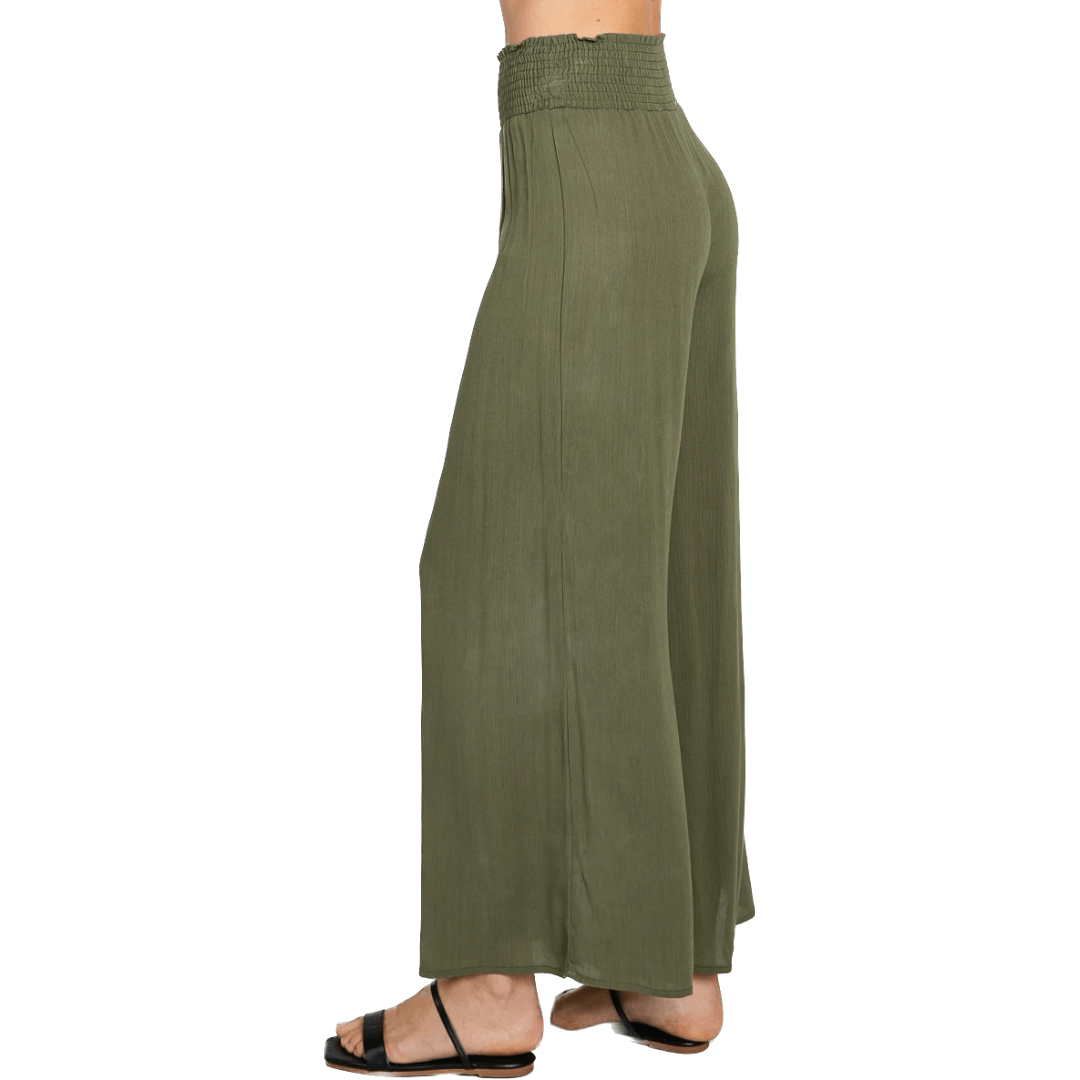 Lounge in Comfort High Waist Palazzo Pants in Olive