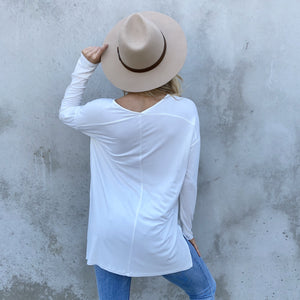 Dusk to Dawn Tunic Top In White - Dainty Hooligan