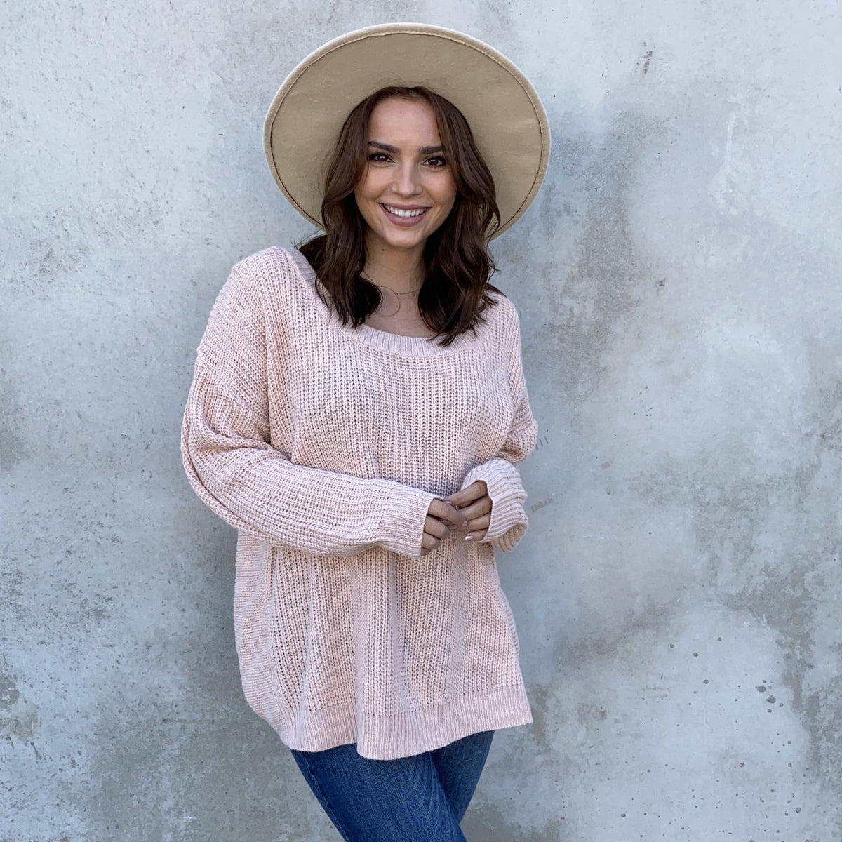 Give It A Twist Knit Sweater In Pink - Dainty Hooligan