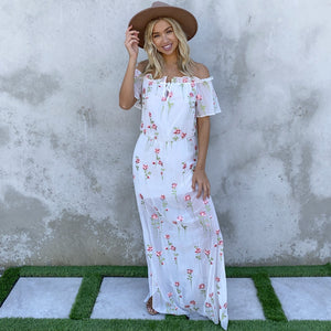 Ever After Floral Embroider Maxi Dress - Dainty Hooligan