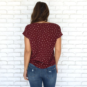 Cuff Me Knot in Burgundy - Dainty Hooligan