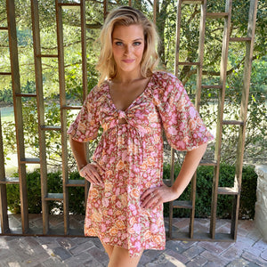 Take Delight Floral Smock Dress - Dainty Hooligan