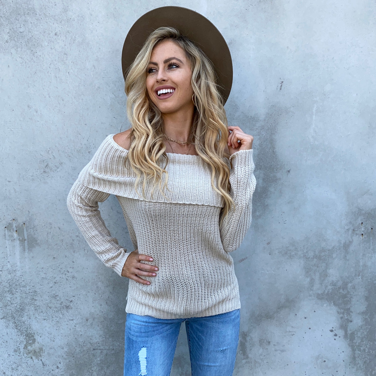 Take On The Day Cream Knit Sweater - Dainty Hooligan