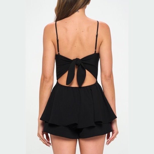 Feeling Lucky Black Romper - Dainty Hooligan