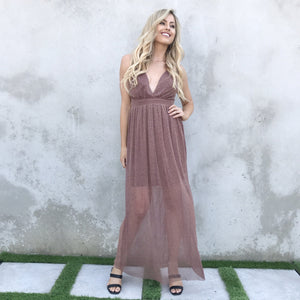 Chic & Sparkle Maxi Dress - Dainty Hooligan