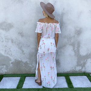 Ever After Floral Embroider Maxi Dress - Dainty Hooligan