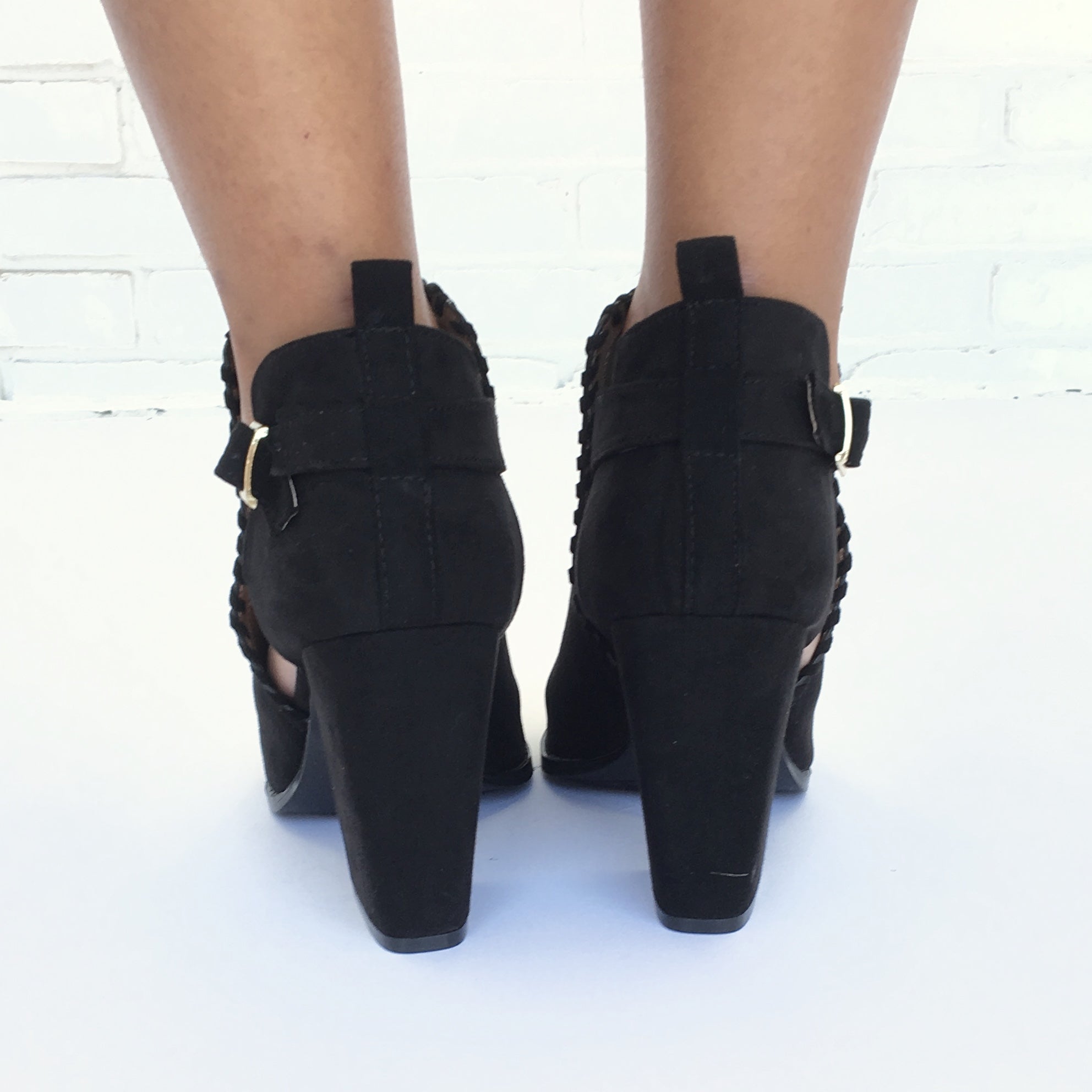 Rough Around The Edges Suede Black Booties - Dainty Hooligan