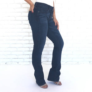 Cassidy Dark Denim Bootcut Jean Pants - Dainty Hooligan