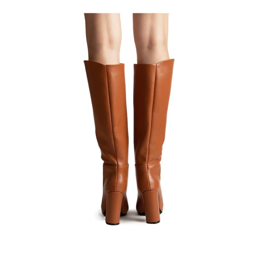 Signal 181 Cognac Knee High Boots - Dainty Hooligan