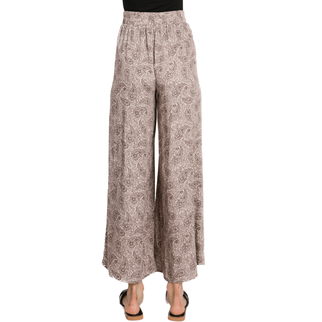 Dream On Paisley Print Palazzo Pants