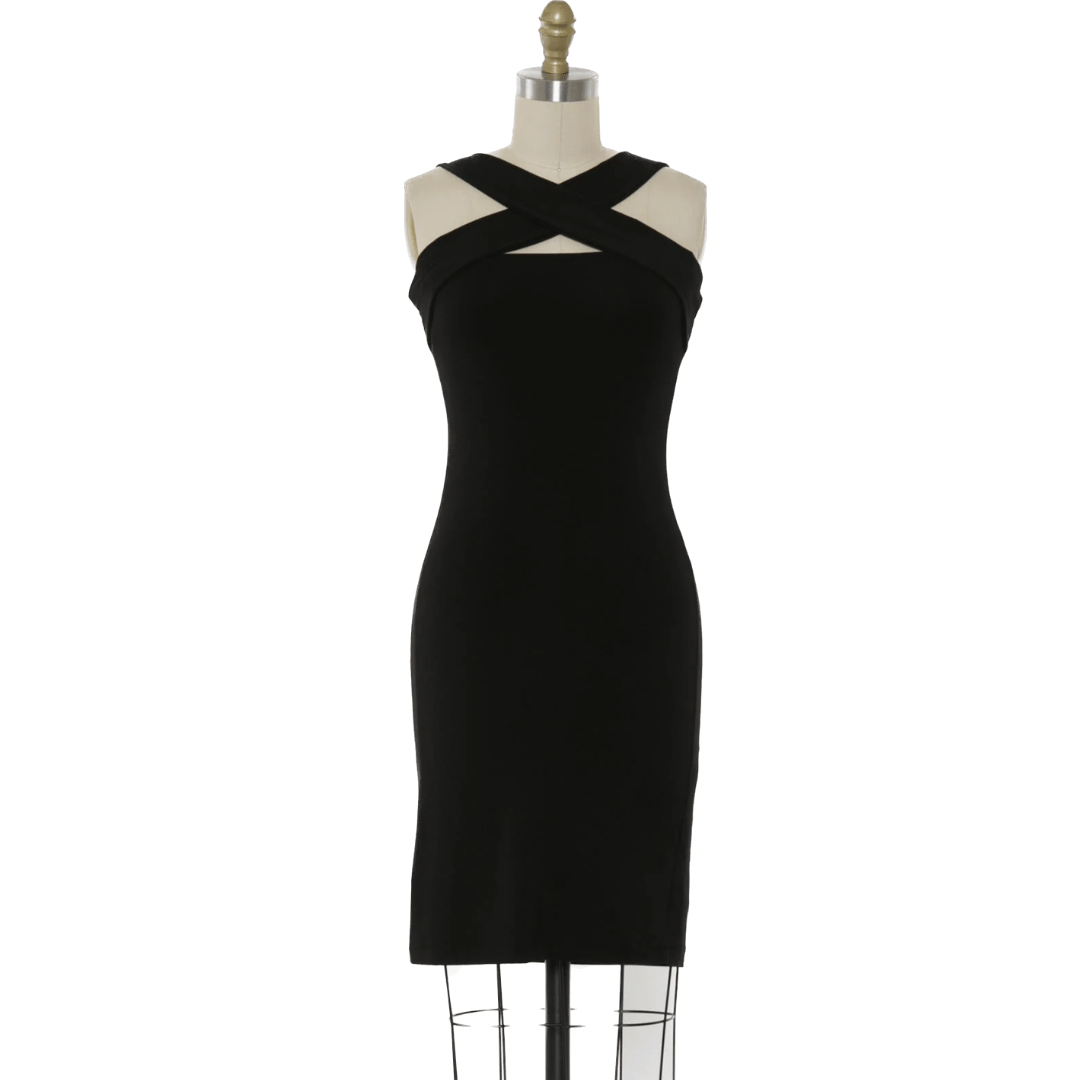 Love Game Jersey Double Lined Midi Dress in Black - Dainty Hooligan Love Game Jersey Double Lined Midi Dress in Black - Dainty Hooligan