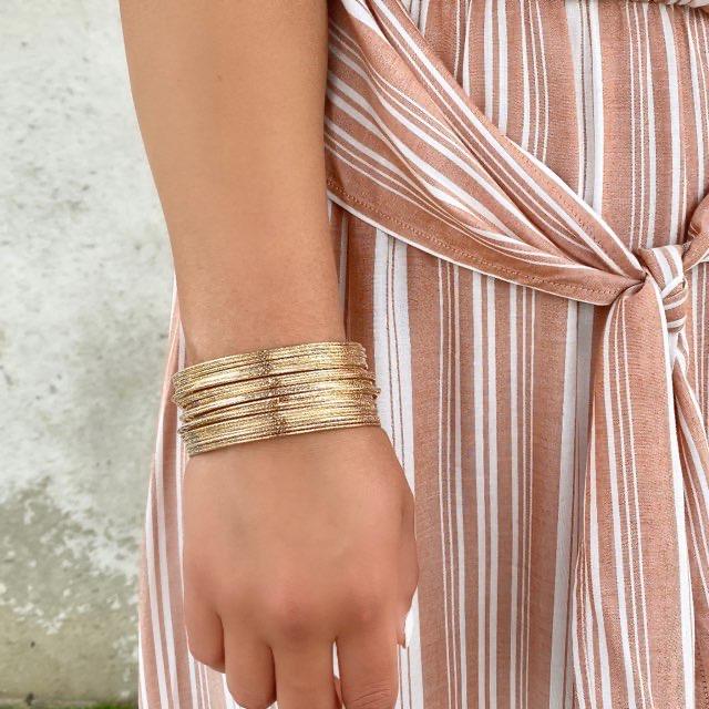 Party Up Gold Bangles - Dainty Hooligan