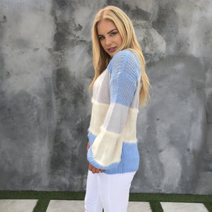 Shades Of Snow Knit Sweater - Dainty Hooligan