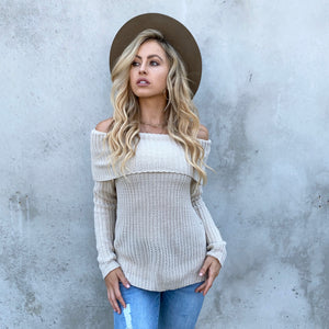Take On The Day Cream Knit Sweater - Dainty Hooligan